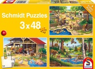 Schmidt Puzzle 3 x 48 dielikov Moje obľúbené zvieratká