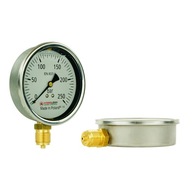 POĽSKÝ HYDRAULICKÝ MANOMETER 100mm 0-250 Bar -40 C