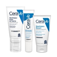 CeraVe Set Regeneračný očný krém, hydratačný krém na tvár 52 ml