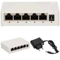 SWITCH SPLITTER 5xPORT 5xRJ45 LAN 1Gb/s GIGABIT