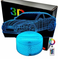 Nočné svetlo Auto Audi 3D LAMP LED