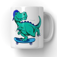 Dinosaurus Na Skateboard Hrnček