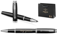 Parker IM Rollerball Pen Lacquer Black CT ORIGINÁLNE GRAVÍROVANIE ZA DARČEK