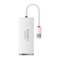 Baseus Hub 4v1 Baseus Lite Series USB na 4x USB 3.0 25 cm (biely) ]]