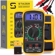 STAZER PROFESIONÁLNY ELEKTRONICKÝ MERAČ PRÚDU LCD DIGITÁLNY MULTIMETER