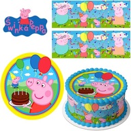 SET PEPPA PIG CAKE WRAPS + DVA OKRUHY