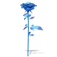 Piececool kovové puzzle 3D model Blue Rose