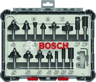 Sada fréz na drevo 15 ks Stopka Bosch 8 mm