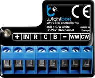 BLEBOX wLightBox v3 WiFi I/O modul 1x vstup. binárny 1x výstup LED RGBW/CCT