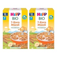 HIPP Müsli 7 cereálie s banánmi 2x200g BIO