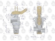 Brzdový ventil 956828 C-360 ORIGINÁL URSUS