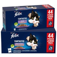 Felix Fantastické mokré krmivo pre mačky výber príchutí v želé 88x85g