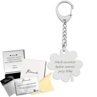 Prívesok na kľúče Lucky Clover, 925 SILVER, GRAVÍROVANIE ZDARMA