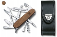 Victorinox 1.3711.63, vreckový nôž Huntsman Wood + kožené puzdro + gravírovanie