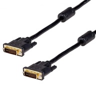 Kábel AKYGA DVI-i DVI-I 24+5 DUAL LINK 1,8m ZLAT.