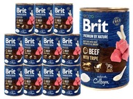 BRIT Premium By Nature Beef mokré krmivo pre psov s hovädzím mäsom 12x400g