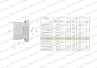 Metrická hydraulická zástrčka (pre imbusový kľúč) M20x1,5 ED Waryński (predáva sa str