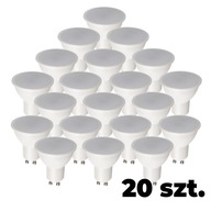 Sada 20x Kanlux K LED GU10 6W WW teplá žiarovka