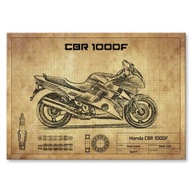 Honda CBR 1000F Metal Poster Darček L