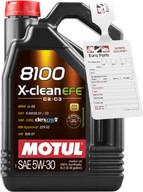 OLEJOVÝ MOTUL 5W30 5L 8100 X-CLEAN EFE ACEA C2 C3