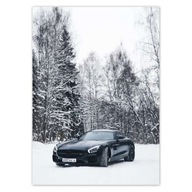 Plagáty 50x70 Black Mercedes Winter