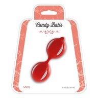 Guľôčky-PALLINE CANDY BALLS ČEREŠNE ČERVENÉ