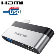 BOROFONE DH2 Hub USB Type-C HDMI + USB 3.0 KOV