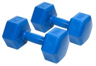 FITNESS ČINKY 2x4kg SET SET na cvičenie 8kg Cementové činky