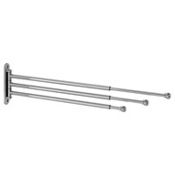 Vešiak na uteráky IKEA VOXNAN CHROME 45 cm, 3 ramená, výsuvný