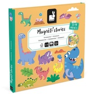 JANOD Magnetické puzzle DINOSAURS Magnetistories 3+