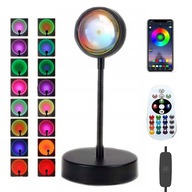 PROJEKTOR LAMPY ZÁPADU SLNKA RGB LAMPY 16 FARIEB OTOČENIE O 360 STUPŇOV