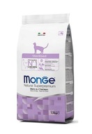 MONGE Cat Sterilizované krmivo pre kastrované mačky, kura 1,5 kg