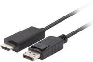 5m DisplayPort - HDMI vysokorýchlostný kábel