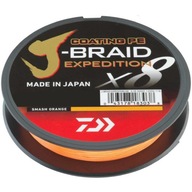 Splietaná šnúra Daiwa J-Braid Expedition X8E Orange 0,20 mm 150 m