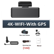 4-palcový mini 4K WIFI GPS rekordér do auta