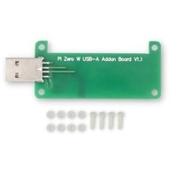 Power overlay pre Raspberry Pi Zero W 2W HAT USB-A Addon Board