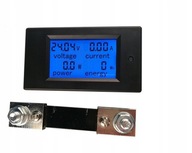 Merač výkonu voltmeter ampérmeter 8-100V DC 100A