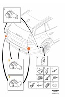 PDC ZADNÝ PARKOVACÍ SENZOR VOLVO 32209357 2019+