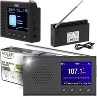 Kuchynské rádio Stavebné rádio prenosné FM batériové USB hodiny LCD budík