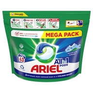 Ariel All in one Pods Mountain Spring biele kapsuly na pranie 63 ks.