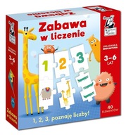 Vzdelávacie puzzle. Hra na počítanie. 1,2,3 Čísla sa učím pred 3-6 rokmi