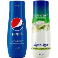 SODASTREAM Sada koncentrátov PEPSI + CITRÓN-LIMETKA