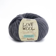 Priadza Katia Love Wool 107 / tmavošedá