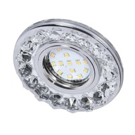 Okrúhle stropné svietidlo Crystal Chrome Gu10 + LED