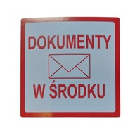 NÁLEPKY ŠTÍTKY DOKUMENTY VNÚTRI 100x100/100ks