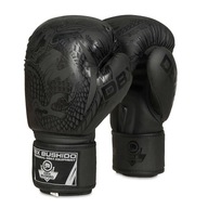 PÁNSKE DÁMSKE ČIERNE SPARINGOVÉ BOXERSKÉ RUKAVICE Glow Dragon - 8 oz