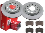 BREMBO ZADNÉ DISKY, DESTIČKY, AUDI A4 B6 B7 255MM