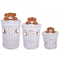 Súprava prútených košíkov BEAR set - 15L 40L 75L