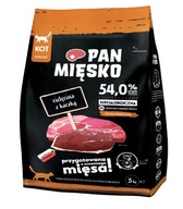 Pan Mięsko Teľacie mäso s kačacou krmivo pre mačky 5 kg Nelepivé