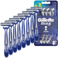 GILLETTE BLUE 3 COMFORT SPORT STROJ 8 ks